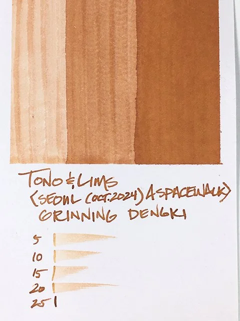 Ink Review: Tono&Lims Seoul Grinning Dengki fountain pen ink